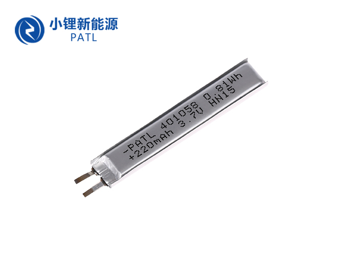 Polymer lithium battery PATL401058 220mAh