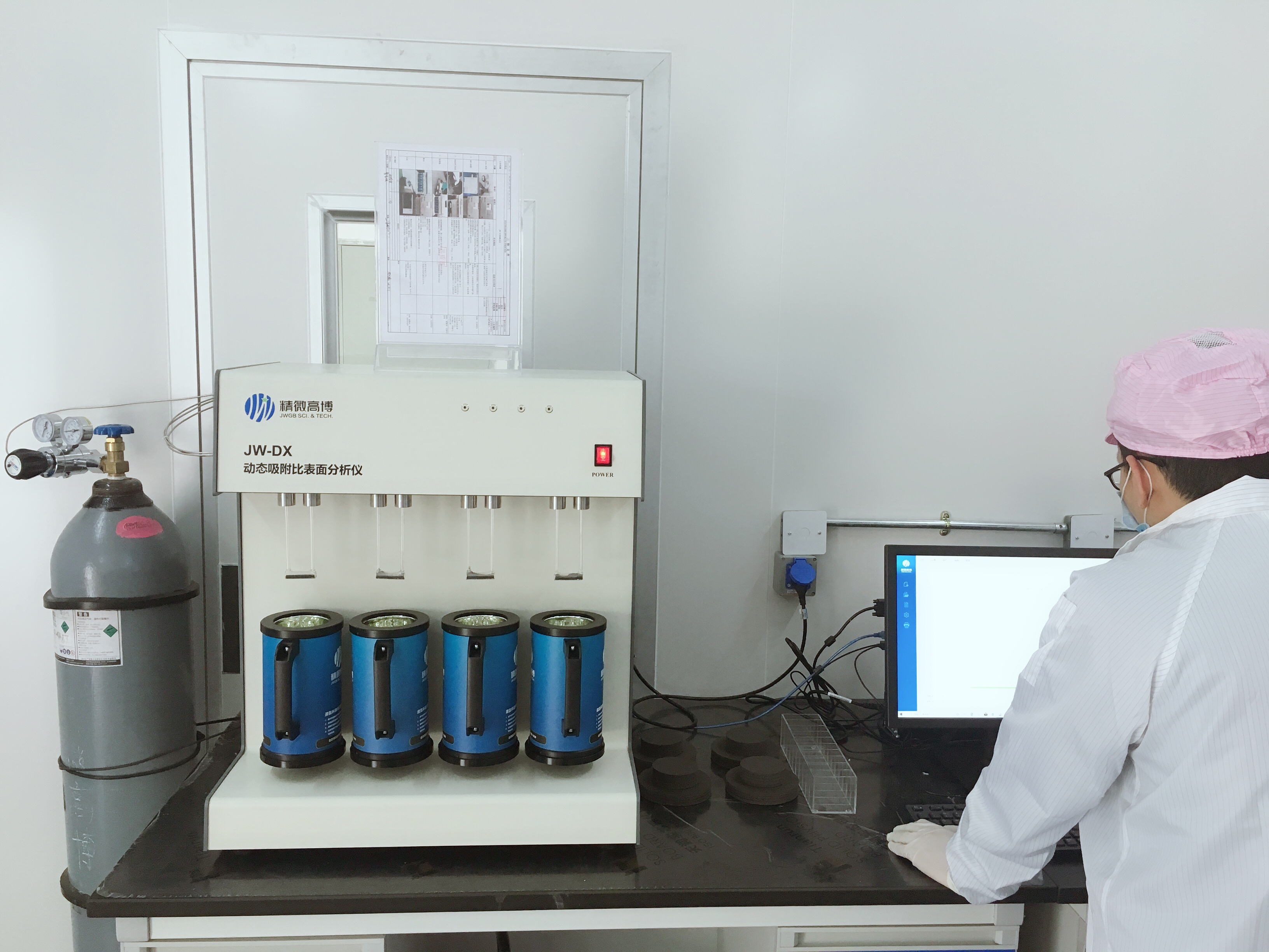 Dynamic adsorption surface analyzer