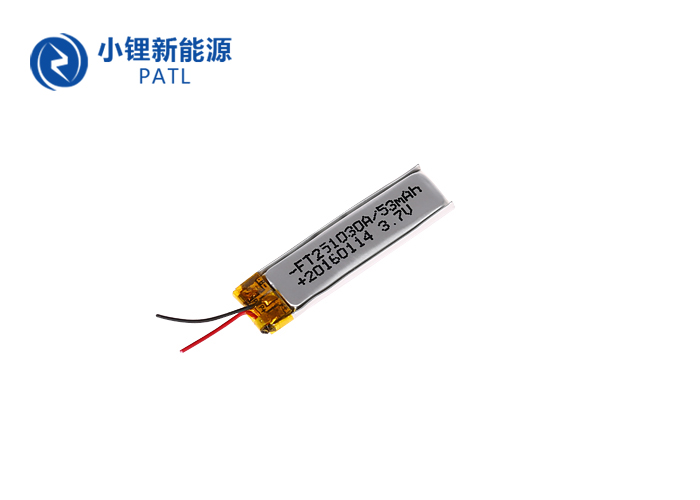 超薄聚合物锂电池PATL251030