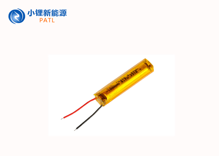 圆柱形聚合物锂离子电池PATL100mah75300